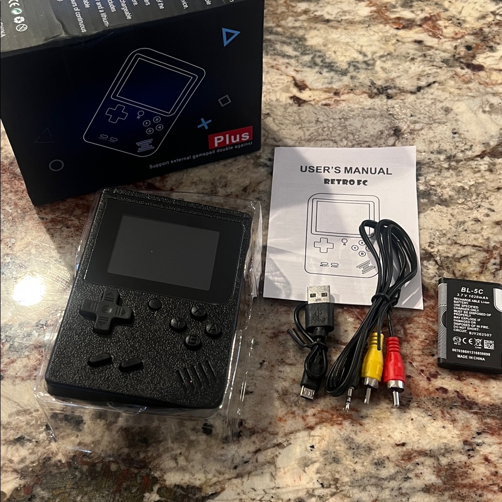 Black Handheld Game Console